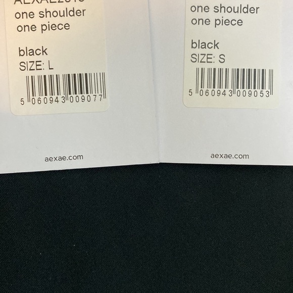 Aexae NWT One Shoulder One-Piece Bathing Suit Minimalist Classic Cheeky Vacation - Picture 13 of 16